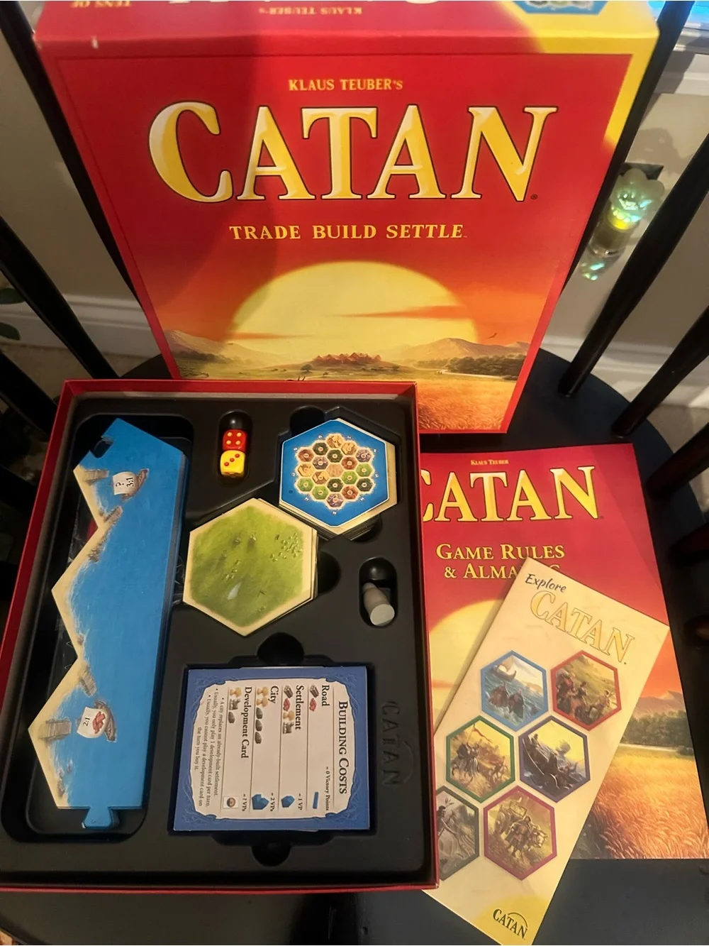CATAN Trade Build Settle Game - Red